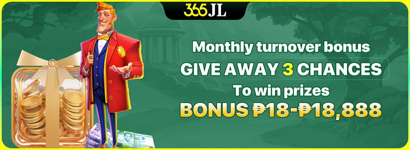 Monthly turnover bonus with prize giveaway from ₱18 to ₱18,888